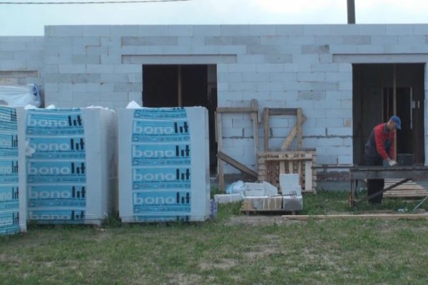 Газобетонные блоки BONOLIT использованы для строительства дома