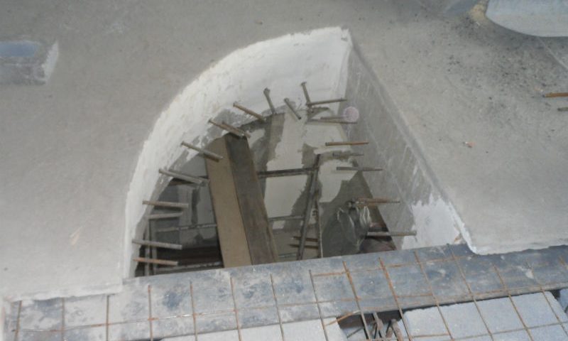 Подготовка проема к бетонированию