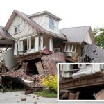 Частный дом после землетрясения