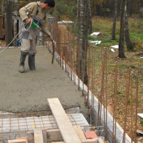 Виброуплотнение бетона