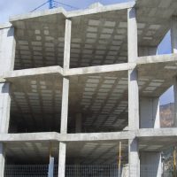 Кессонные перекрытия с блоками из керамзитобетона в многоэтажном доме